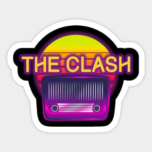 the clash retro Sticker